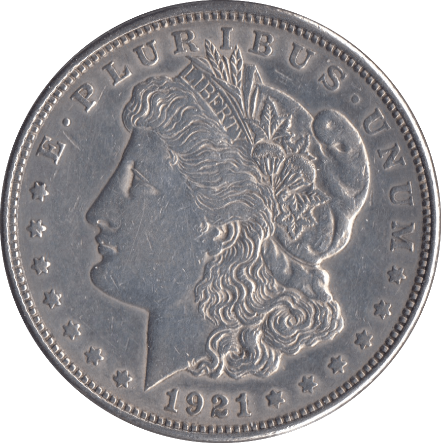 1921 MORGAN DOLLAR USA PHILADELPHIA MINT - SILVER WORLD COINS - Cambridgeshire Coins