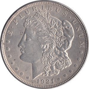 1921 MORGAN DOLLAR USA PHILADELPHIA MINT - SILVER WORLD COINS - Cambridgeshire Coins