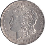 1921 MORGAN DOLLAR USA PHILADELPHIA MINT - SILVER WORLD COINS - Cambridgeshire Coins