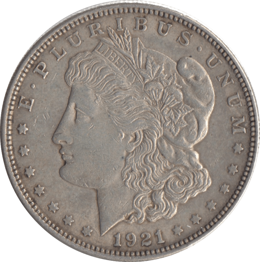 1921 MORGAN DOLLAR USA PHILADELPHIA MINT - SILVER WORLD COINS - Cambridgeshire Coins