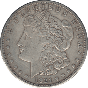1921 MORGAN DOLLAR USA SAN FRANCISCO MINT - SILVER WORLD COINS - Cambridgeshire Coins