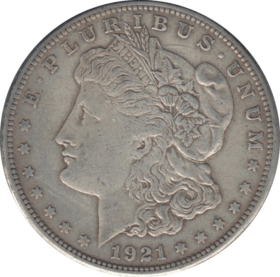 1921 MORGAN DOLLAR USA SAN FRANCISCO MINT - SILVER WORLD COINS - Cambridgeshire Coins