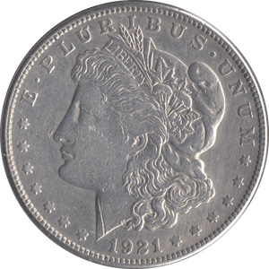 1921 MORGAN DOLLAR USA SAN FRANCISCO MINT - SILVER WORLD COINS - Cambridgeshire Coins