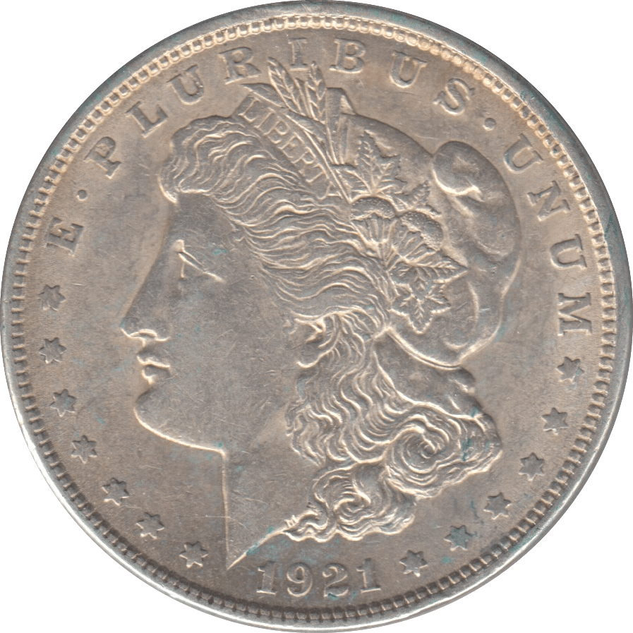 1921 MORGAN DOLLAR USA - SILVER WORLD COINS - Cambridgeshire Coins