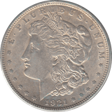1921 MORGAN DOLLAR USA - SILVER WORLD COINS - Cambridgeshire Coins