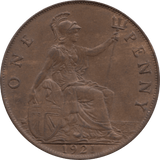1921 PENNY 1 ( AUNC ) 30 - Penny - Cambridgeshire Coins