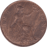 1921 PENNY ( AUNC ) D - Penny - Cambridgeshire Coins