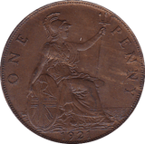 1921 PENNY ( AUNC ) - Penny - Cambridgeshire Coins