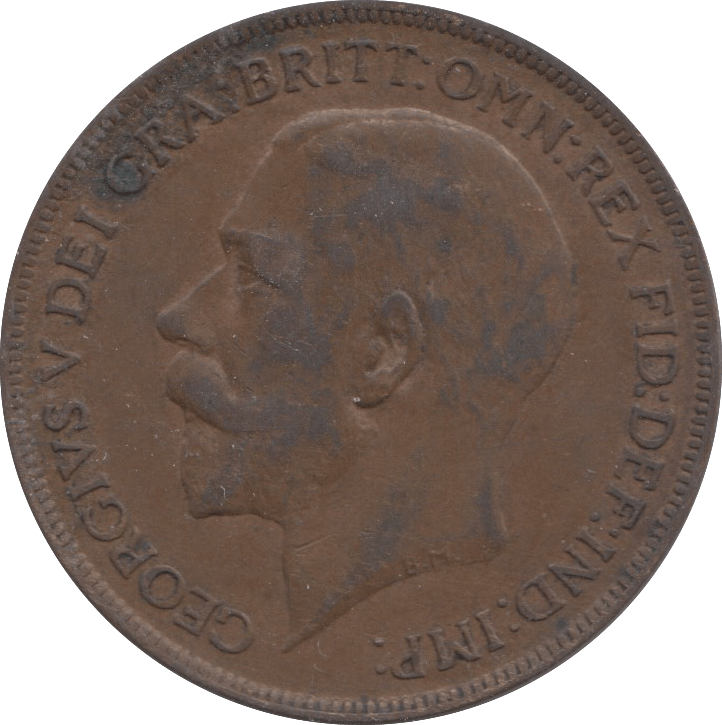 1921 PENNY ( EF ) 1 - Penny - Cambridgeshire Coins