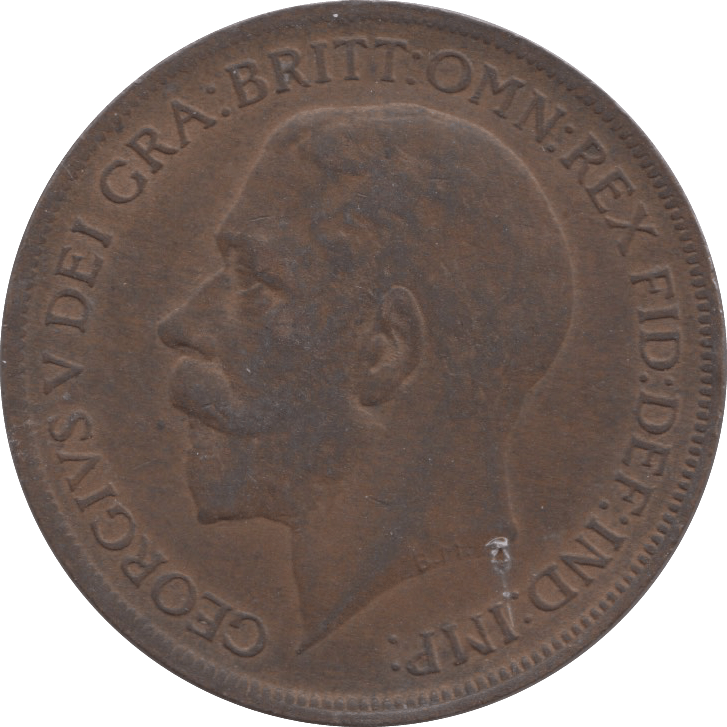 1921 PENNY ( EF ) 1 - Penny - Cambridgeshire Coins
