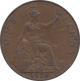 1921 PENNY ( EF ) 1 - Penny - Cambridgeshire Coins