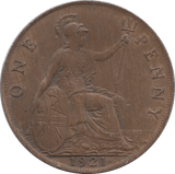 1921 PENNY ( UNC ) 2 - Penny - Cambridgeshire Coins