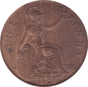 1921 PENNY ( UNC ) B - Penny - Cambridgeshire Coins