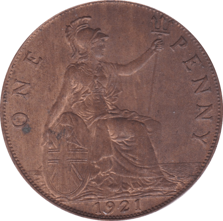 1921 PENNY ( UNC ) B - Penny - Cambridgeshire Coins