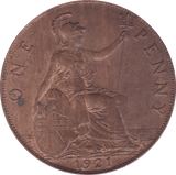 1921 PENNY ( UNC ) B - Penny - Cambridgeshire Coins