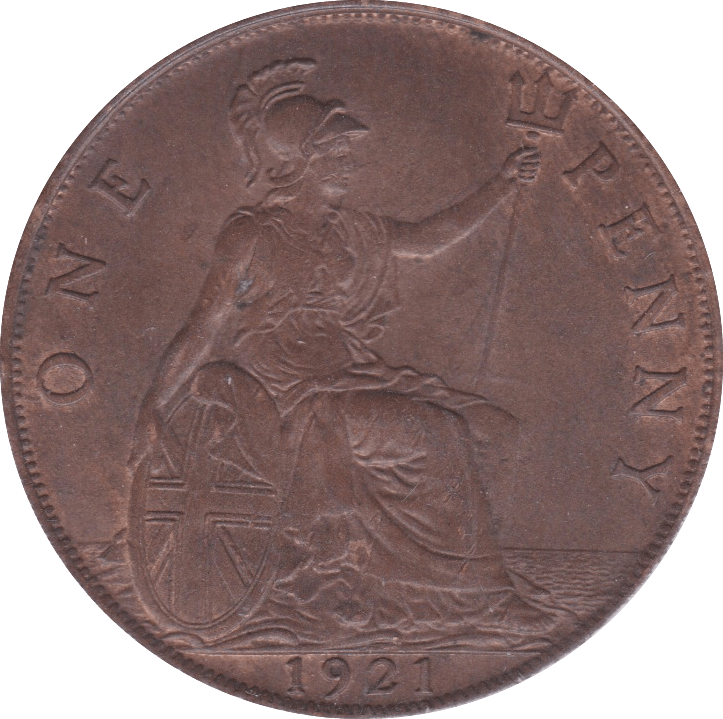 1921 PENNY ( UNC ) C - Penny - Cambridgeshire Coins