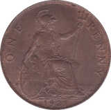1921 PENNY ( UNC ) C - Penny - Cambridgeshire Coins