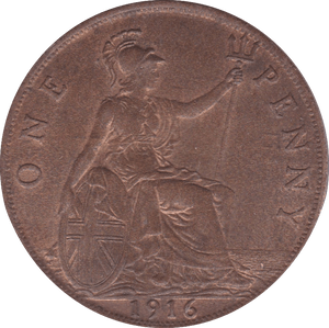 1921 PENNY ( UNC ) D - Penny - Cambridgeshire Coins