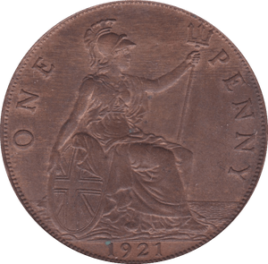 1921 PENNY ( UNC ) E - Penny - Cambridgeshire Coins