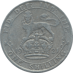 1921 SHILLING ( F ) - Shilling - Cambridgeshire Coins