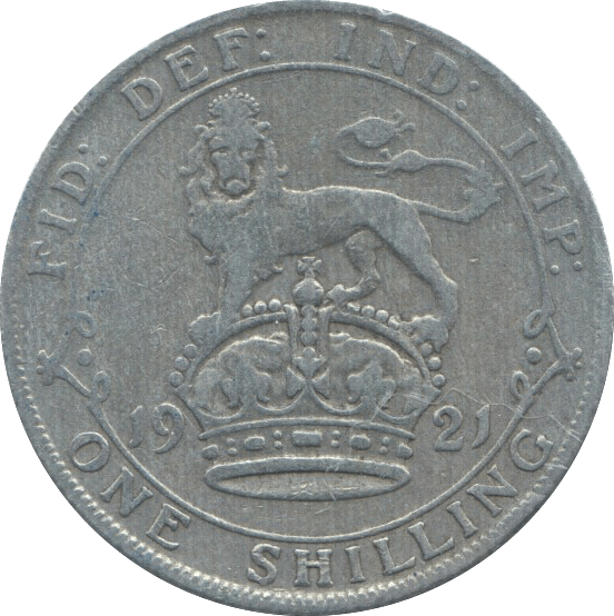 1921 SHILLING ( F ) - Shilling - Cambridgeshire Coins