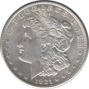 1921 SILVER MORGAN DOLLAR SAN FRANCISCO MINT - SILVER WORLD COINS - Cambridgeshire Coins