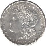 1921 SILVER MORGAN DOLLAR SAN FRANCISCO MINT - SILVER WORLD COINS - Cambridgeshire Coins