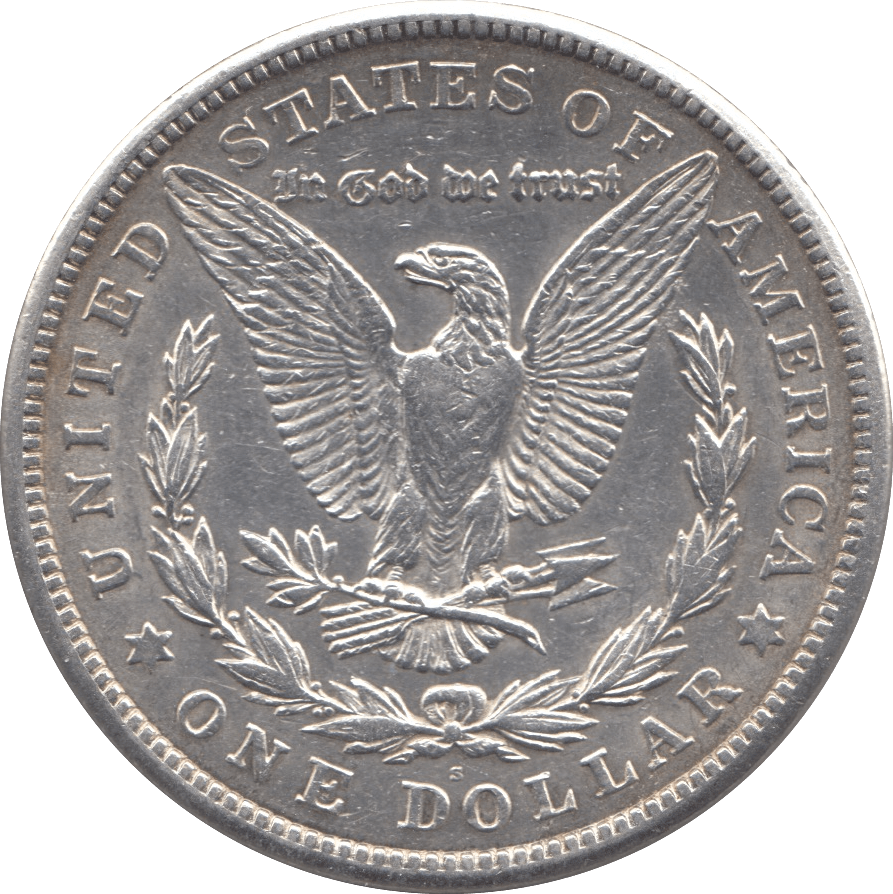 1921 SILVER MORGAN DOLLAR SAN FRANCISCO USA - SILVER WORLD COINS - Cambridgeshire Coins