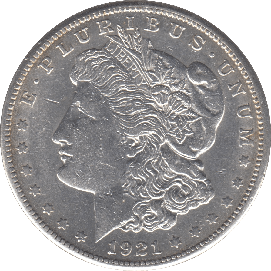 1921 SILVER MORGAN DOLLAR SAN FRANCISCO USA - SILVER WORLD COINS - Cambridgeshire Coins