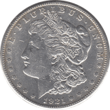 1921 SILVER MORGAN DOLLAR SAN FRANCISCO USA - SILVER WORLD COINS - Cambridgeshire Coins