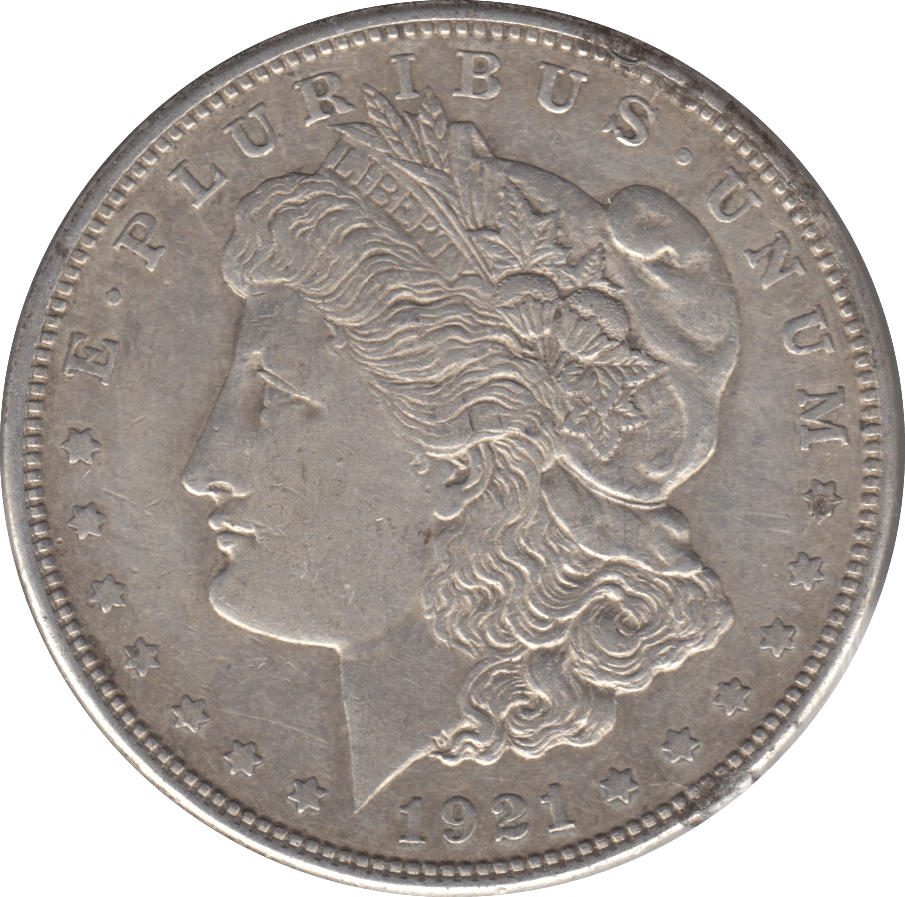 1921 SILVER MORGAN DOLLAR SAN FRANCISCO USA - SILVER WORLD COINS - Cambridgeshire Coins