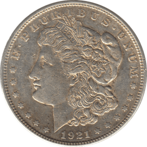 1921 SILVER MORGAN DOLLAR USA 2 - WORLD SILVER COINS - Cambridgeshire Coins