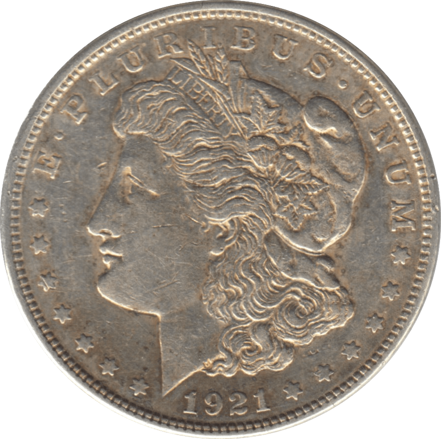 1921 SILVER MORGAN DOLLAR USA 2 - WORLD SILVER COINS - Cambridgeshire Coins