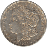 1921 SILVER MORGAN DOLLAR USA 2 - WORLD SILVER COINS - Cambridgeshire Coins