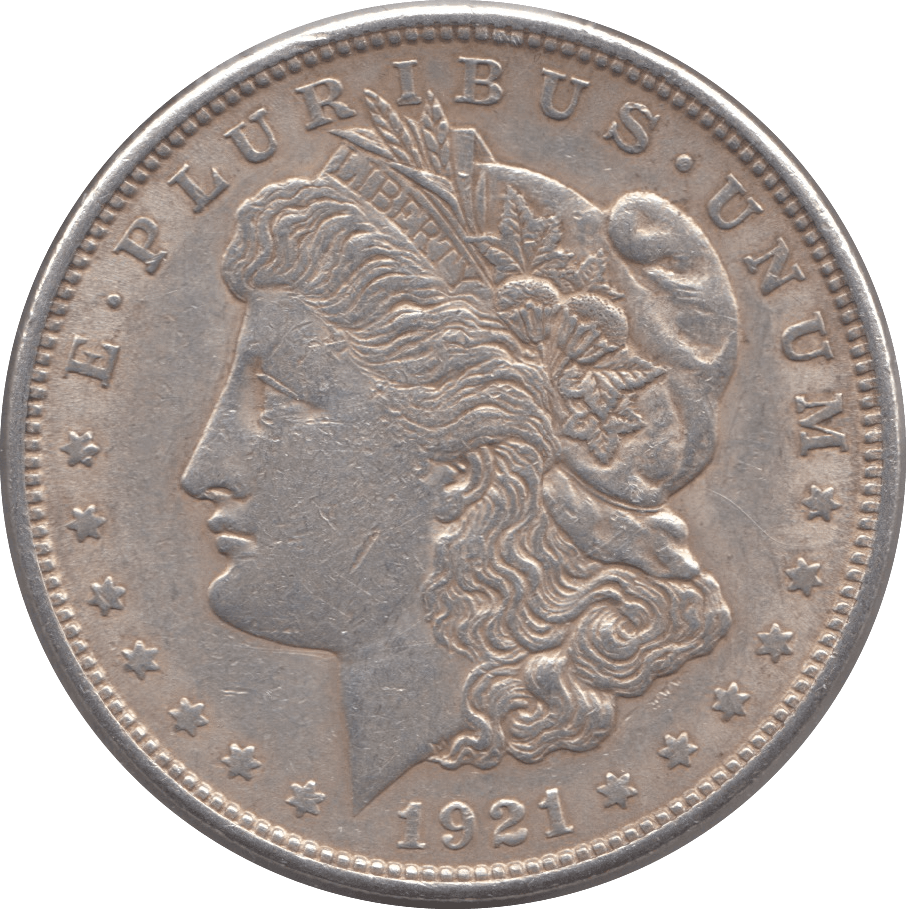 1921 SILVER MORGAN DOLLAR USA 4 - SILVER WORLD COINS - Cambridgeshire Coins