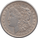 1921 SILVER MORGAN DOLLAR USA 4 - SILVER WORLD COINS - Cambridgeshire Coins