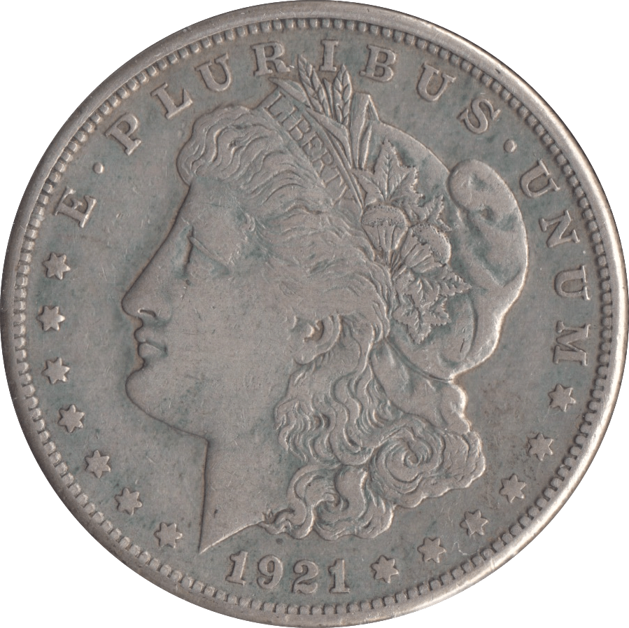 1921 SILVER MORGAN DOLLAR USA SAN FRANCISCO MINT - SILVER WORLD COINS - Cambridgeshire Coins