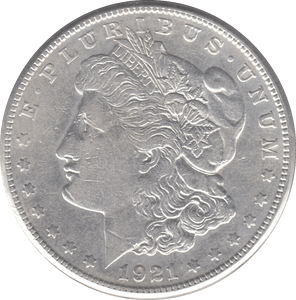 1921 SILVER MORGAN DOLLAR USA SAN FRANCISCO MINT - SILVER WORLD COINS - Cambridgeshire Coins