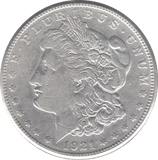 1921 SILVER MORGAN DOLLAR USA SAN FRANCISCO MINT - SILVER WORLD COINS - Cambridgeshire Coins