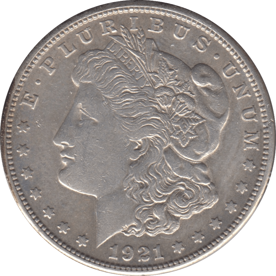 1921 SILVER MORGAN DOLLAR USA SAN FRANCISCO MINT - SILVER WORLD COINS - Cambridgeshire Coins