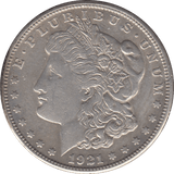 1921 SILVER MORGAN DOLLAR USA SAN FRANCISCO MINT - SILVER WORLD COINS - Cambridgeshire Coins