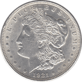 1921 SILVER MORGAN DOLLAR USA - SILVER WORLD COINS - Cambridgeshire Coins
