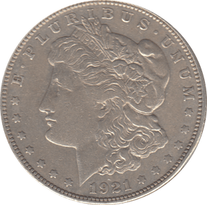 1921 SILVER MORGAN DOLLAR USA - SILVER WORLD COINS - Cambridgeshire Coins