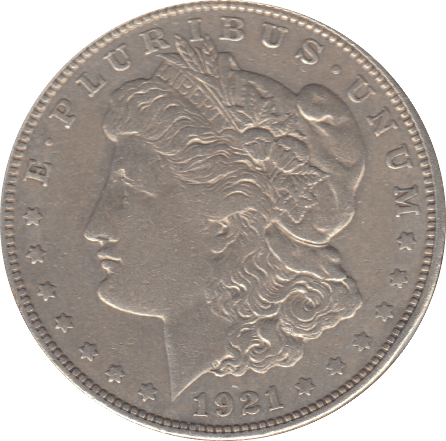 1921 SILVER MORGAN DOLLAR USA - SILVER WORLD COINS - Cambridgeshire Coins