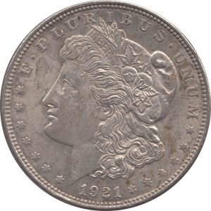 1921 SILVER MORGAN DOLLAR USA - SILVER WORLD COINS - Cambridgeshire Coins