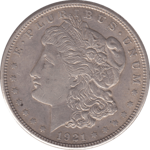 1921 SILVER MORGAN DOLLAR - SILVER WORLD COINS - Cambridgeshire Coins