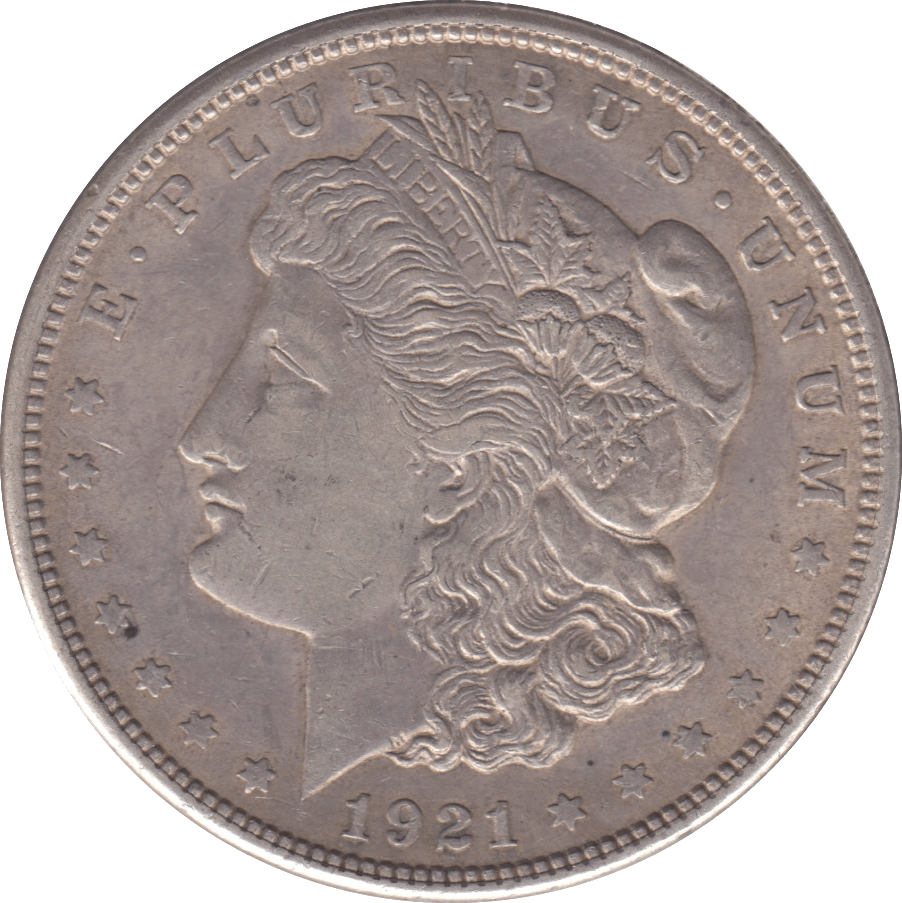 1921 SILVER MORGAN DOLLAR - SILVER WORLD COINS - Cambridgeshire Coins