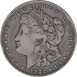 1921 SILVER ONE DOLLAR DENVER USA - SILVER WORLD COINS - Cambridgeshire Coins