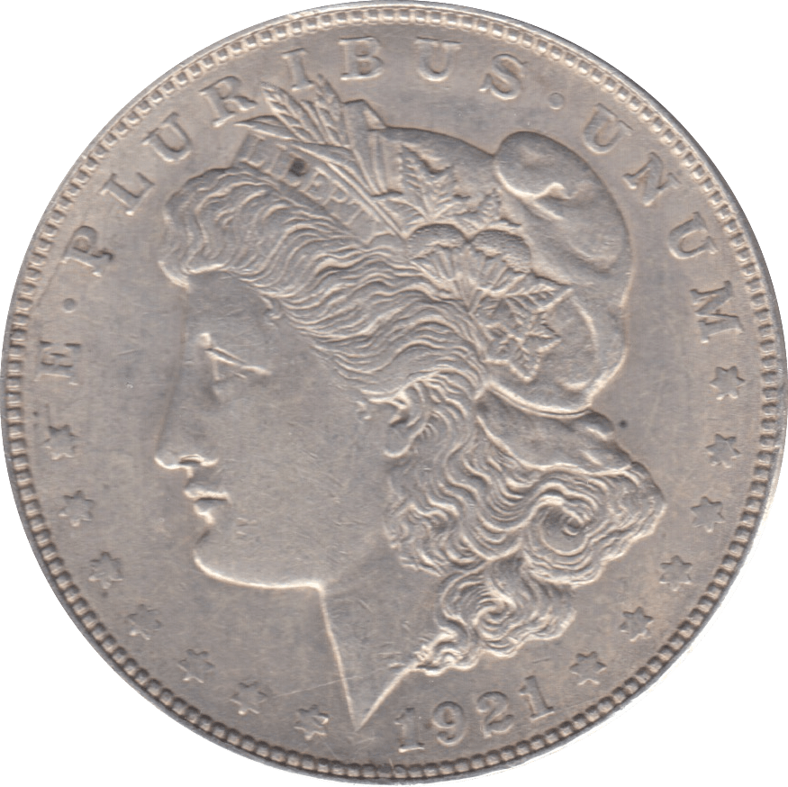 1921 SILVER ONE DOLLAR DENVER USA - SILVER WORLD COINS - Cambridgeshire Coins