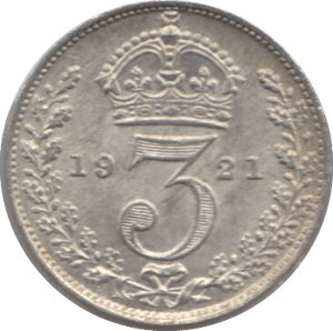 1921 SILVER THREEPENCE ( EF ) - Threepence - Cambridgeshire Coins
